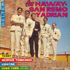 Disques de vinyle: HAWAI, SAN REMO Y ADRIÁN - TERRY; MEMPHIS TENNESSEE; CRISTINA + 1 - BELTER 51.525 - 1965. Lote 354841433