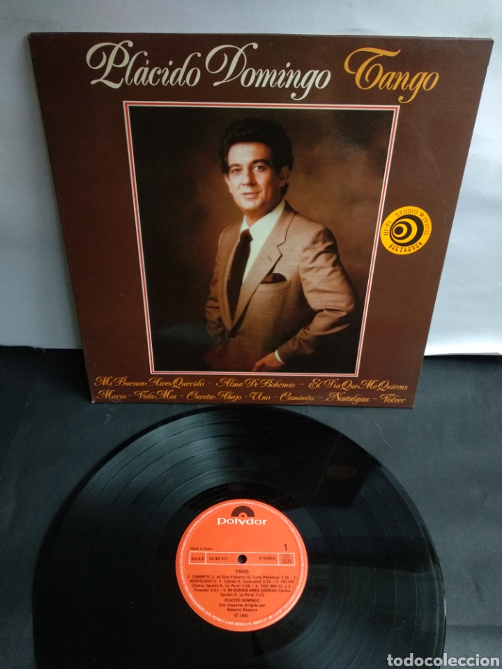 Discos de vinilo: *PLACIDO DOMINGO. TANGO. SPAIN. POLYDOR. 1981. B.3 - Foto 1