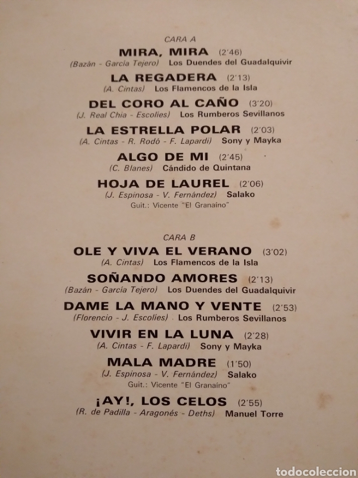 Discos de vinilo: LP-RUMBAS NUEVAS VOL.2- - Foto 3