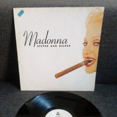 Discos de vinilo: MADONNA / DEEPER AND DEEPER - 1992 SIRE RECORDS - GERMANY / 9362-40735-0 / MAXI 6 TRACKS. Lote 354901153