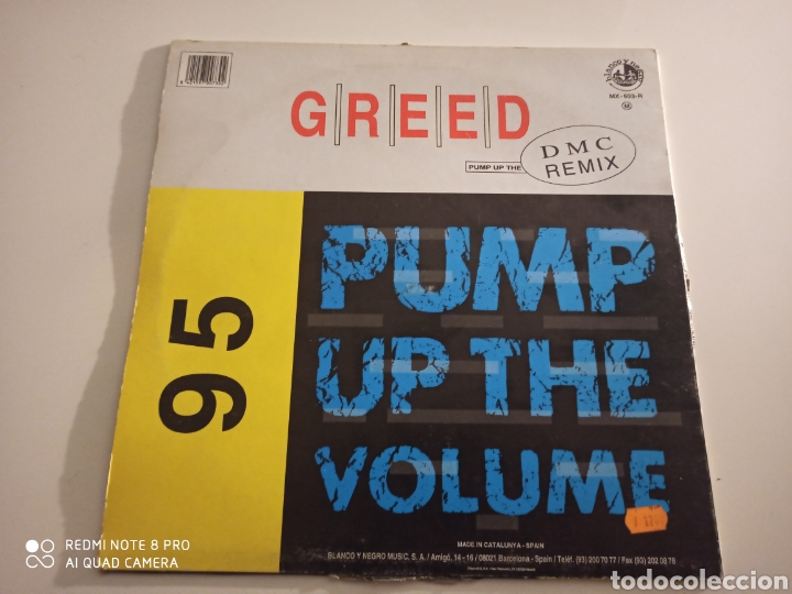 Discos de vinilo: Greed - Pump Up The Volume (DMC Remix) - Foto 2