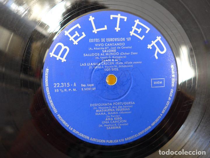 Discos de vinilo: EXITOS DE EUROVISION 69 - Foto 4