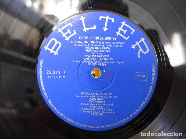 Discos de vinilo: EXITOS DE EUROVISION 69 - Foto 6