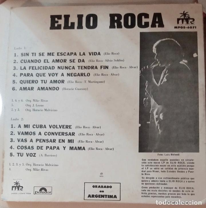 Discos de vinilo: ELIO ROCA, LP POLYDOR ORIGINAL ESTADOS UNIDOS - Foto 3