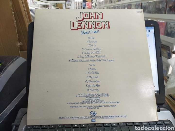 Discos de vinilo: John Lennon LP mind Games u.k. 1973 - Foto 2
