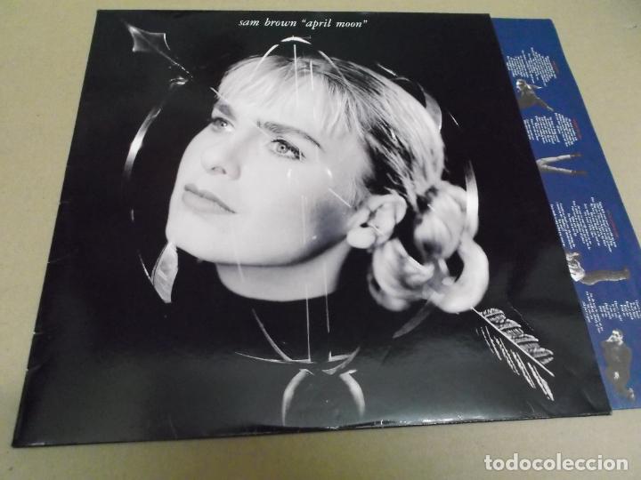 Discos de vinilo: SAM BROWN (LP) APRIL MOON A&Ntilde;O &ndash; 1990 - Foto 1