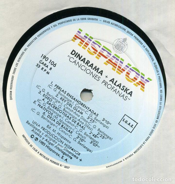 Discos de vinilo: ALASKA Y DINARAMA - CANCIONES PROFANAS - Foto 1