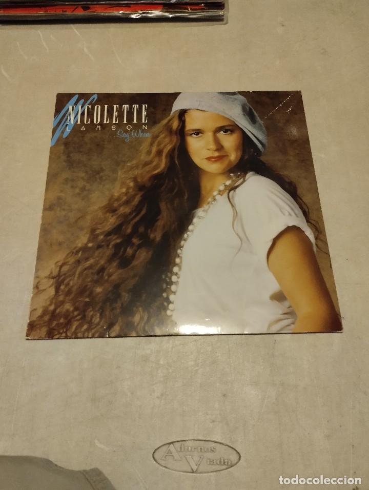 Discos de vinilo: Nicolette Larson LP Say When Ger.1985 - Foto 1
