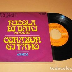 Discos de vinilo: NICOLA DI BARI - CORAZON GITANO - EN ESPAÑOL - SINGLE - 1971 - SUPER BALADA ITALIANA
