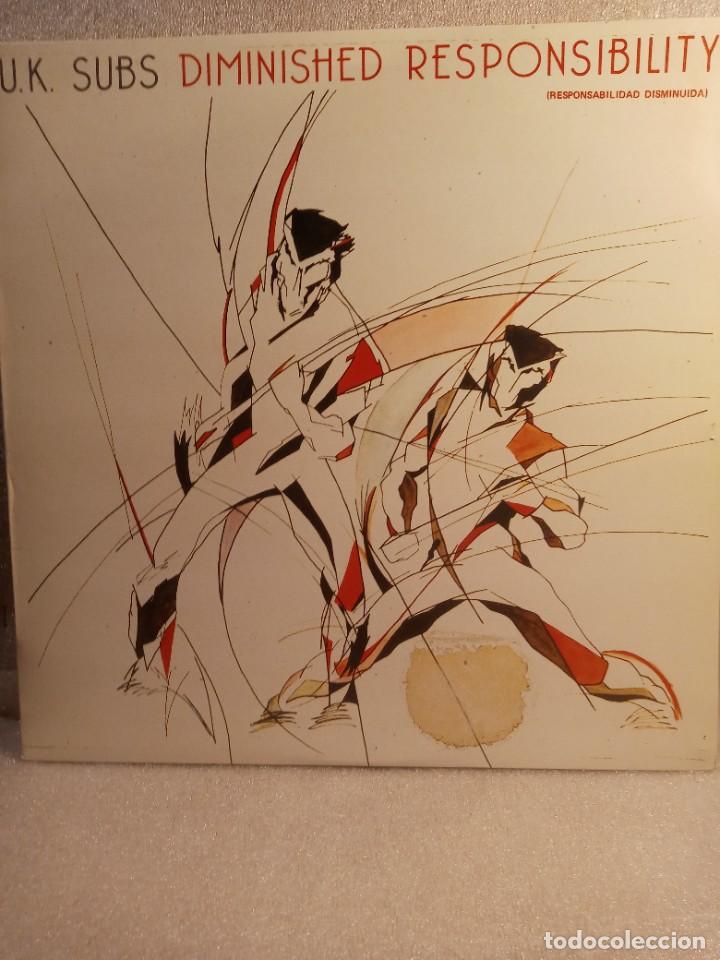Discos de vinilo: U.K. SUBS - DIMINISHED RESPONSIBILITY. - Foto 1