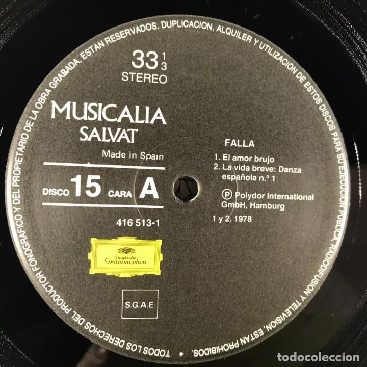 Discos de vinilo: MUSICALIA - SALVAT - DISCO N&ordm; 15. Falla - Foto 4