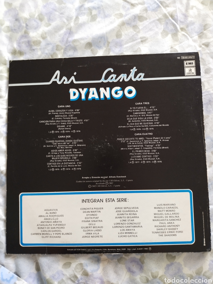 Discos de vinilo: DYANGO. As&iacute; canta. EMI (2Lps) - Foto 2