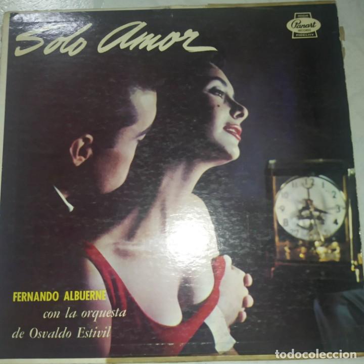 Disques de vinyle: Fernando Albuerne Con Orquesta de Osvaldo Estivill &lrm;&ndash; Solo Amor LP PANART