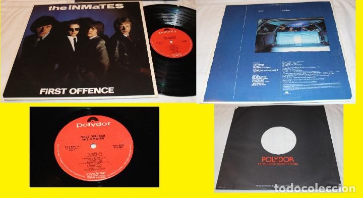 Discos de vinilo: THE INMATES / FIRST OFFENCE 1979 !! 1&ordm; LP !! BRITISH GARAGE-ROCK-PUB BAND, ORGI EDIT USA !! EXC !!