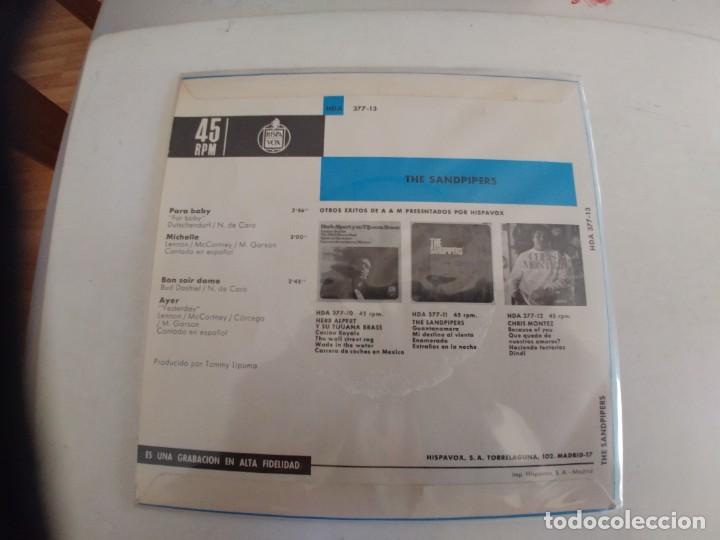 Discos de vinilo: THE SANDPIPERS-EP MICHELLE +3 - Foto 2