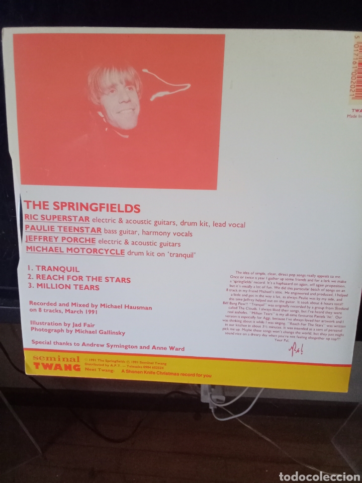 Discos de vinilo: THE SPRINGFIELDS 1991 TWANG Records England - Foto 4