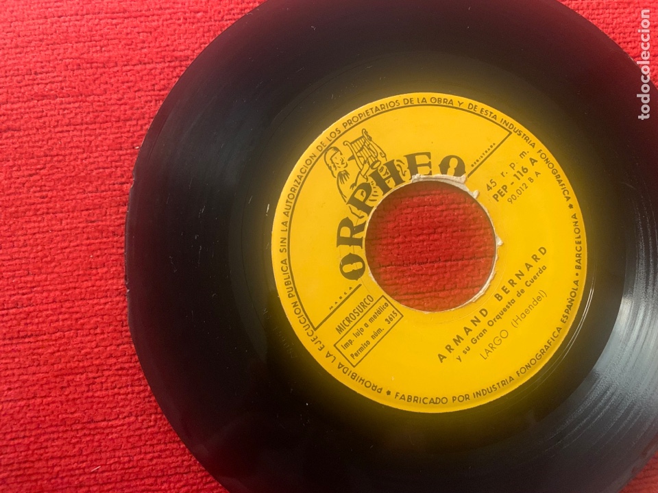 Discos de vinilo: Single ep armand bernard y su gran orquesta de cuerda - Foto 2