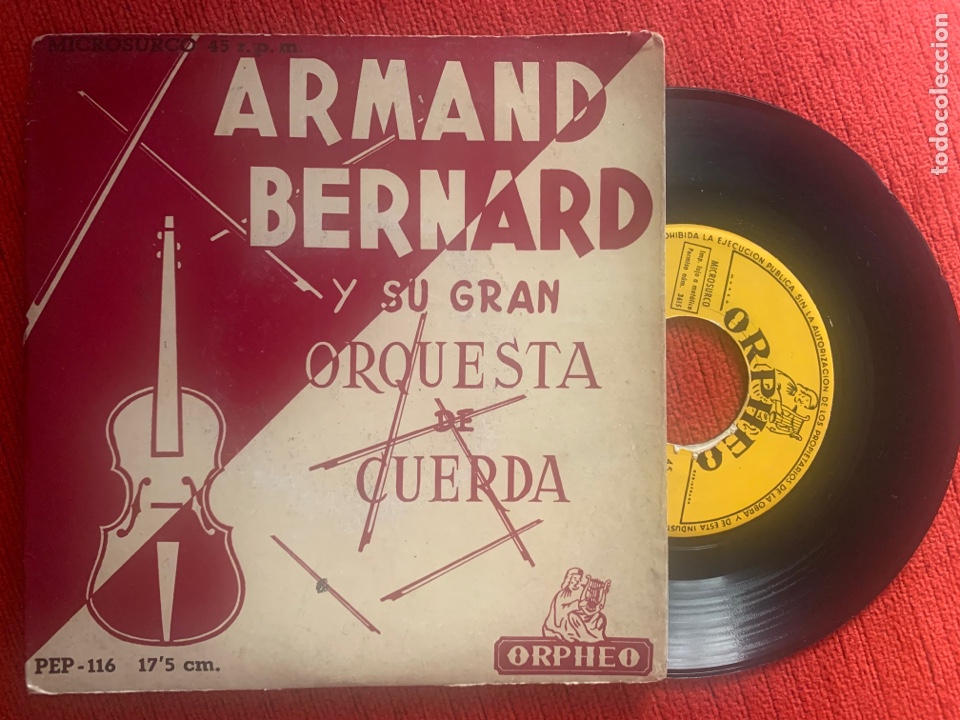Discos de vinilo: Single ep armand bernard y su gran orquesta de cuerda - Foto 1