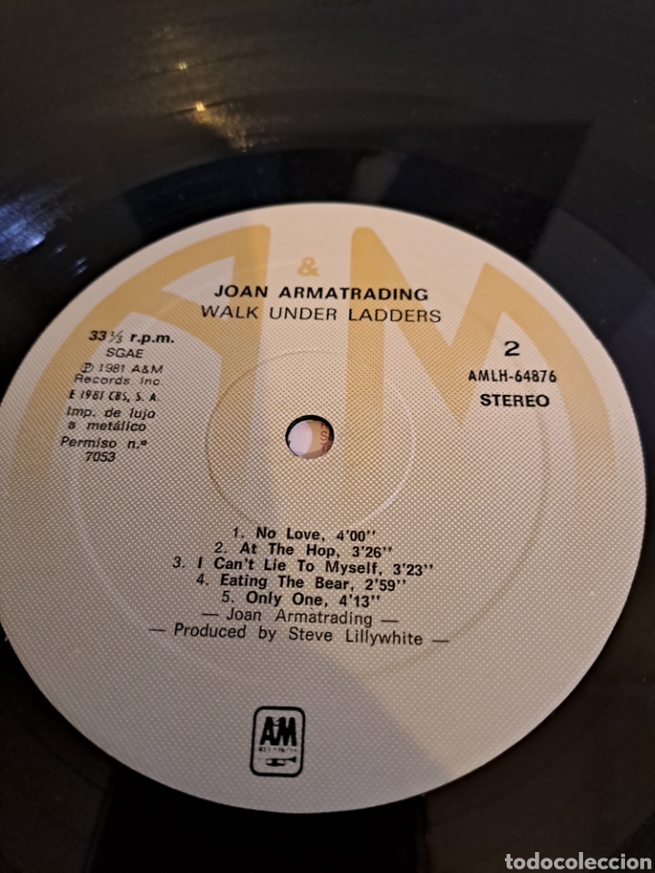 Discos de vinilo: *Joan Armatrading&nbsp;&ndash;&nbsp;Walk Under Ladders. LX1.3 - Foto 3