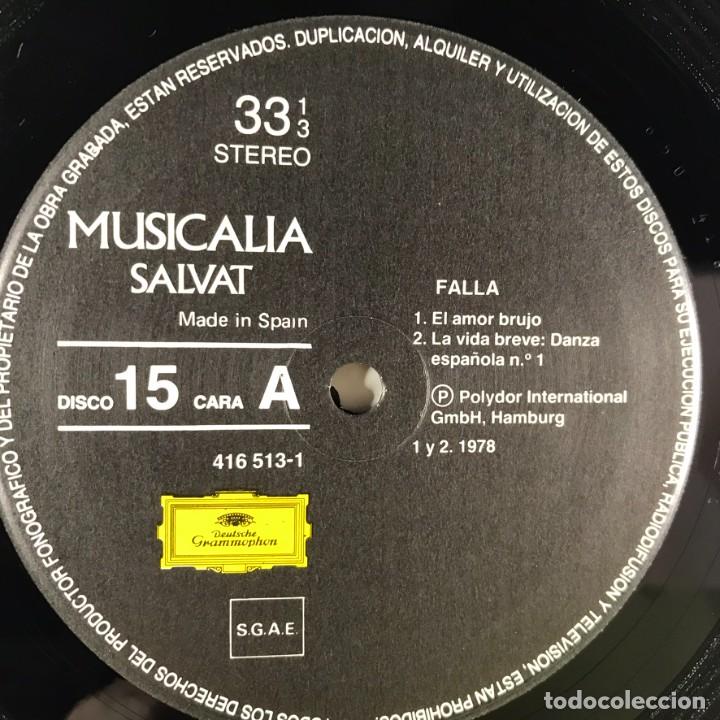 Discos de vinilo: MUSICALIA - SALVAT - DISCO N&ordm; 15. Falla - Foto 4