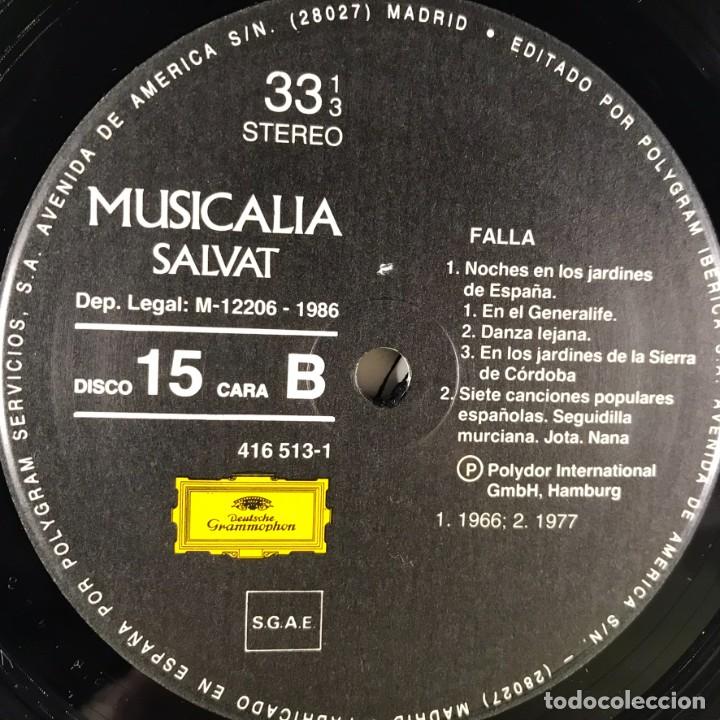 Discos de vinilo: MUSICALIA - SALVAT - DISCO N&ordm; 15. Falla - Foto 6