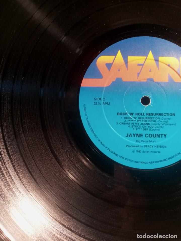 Discos de vinilo: JAYNE COUNTY - R&R RESURRECTION IN CONCERT. - Foto 2