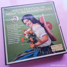 Discos de vinilo: CAJA 9 LPS-GRAN FESTIVAL DE MÚSICA IBEROAMERICANA-READER´S DIGEST-EXCELENTE-RELIQUIA.. Lote 355358695