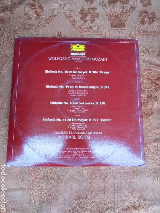 Discos de vinilo: MOZART,ULTIMAS SIMFONIAS - Foto 2