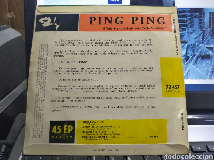 Discos de vinilo: Ping ping ep sucu sucu + 3 Francia - Foto 2