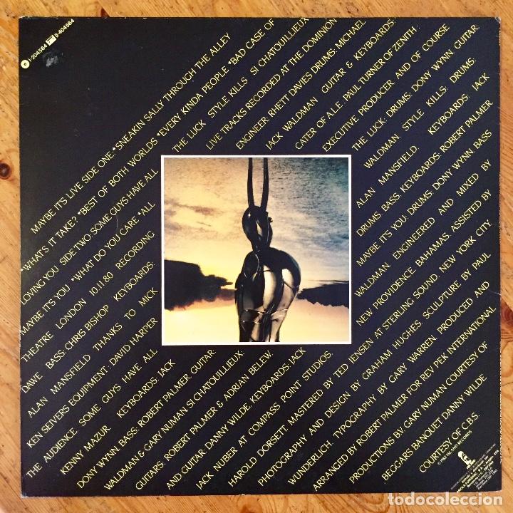 Discos de vinilo: ROBERT PALMER : MAYBE ITS LIVE [ISLAND - ESP 1982] LP - Foto 2
