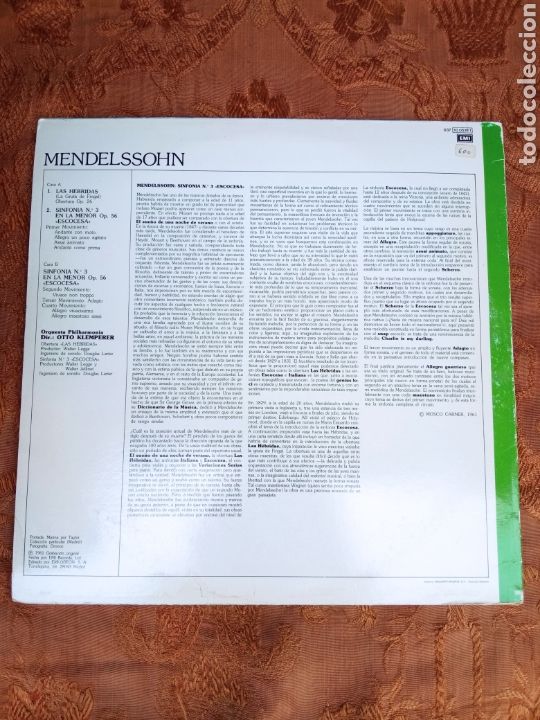 Discos de vinilo: MENDELSSOHN - Foto 2