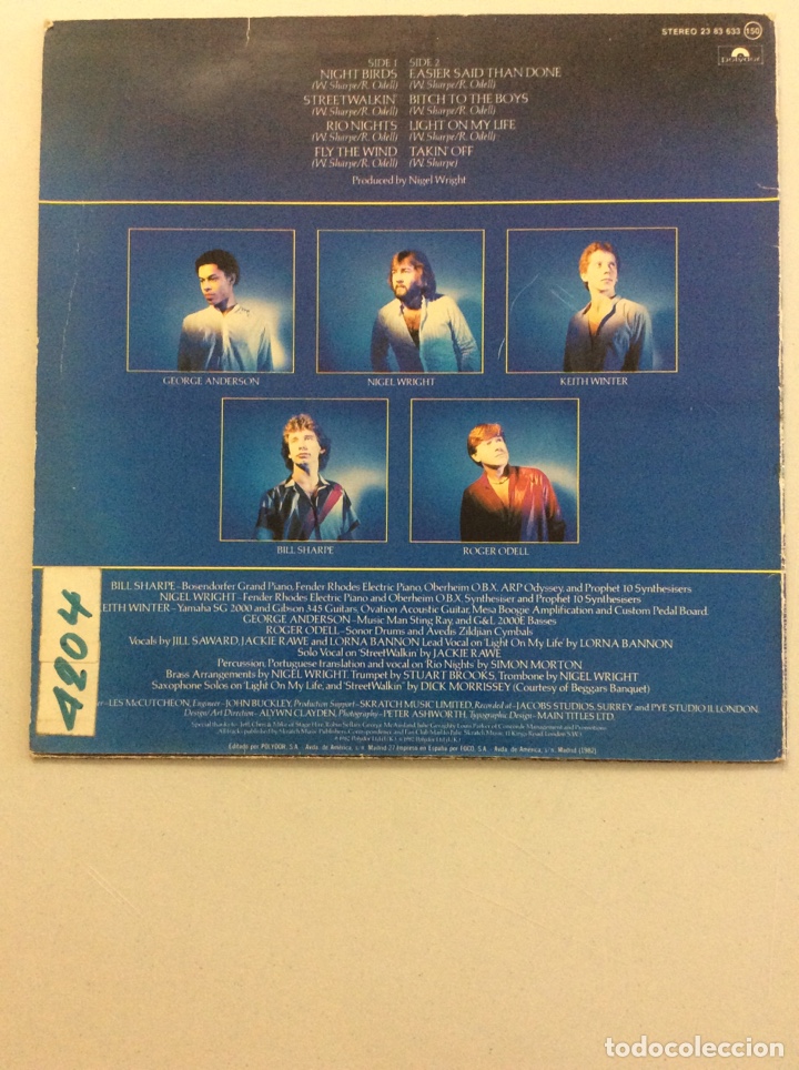 Discos de vinilo: Shakatak. Night birds - Foto 2