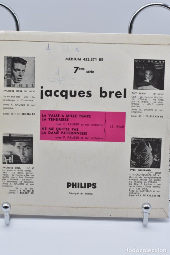 Discos de vinilo: Jacques Brel // 432.371 BE // SINGLE // 1959 - Foto 2