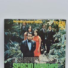 Discos de vinilo: SERGIO MENDES / BRASIL '66 – MAS QUE NADA / AGUA DE BEBER // HISPAVOX – H - 122 // 1966