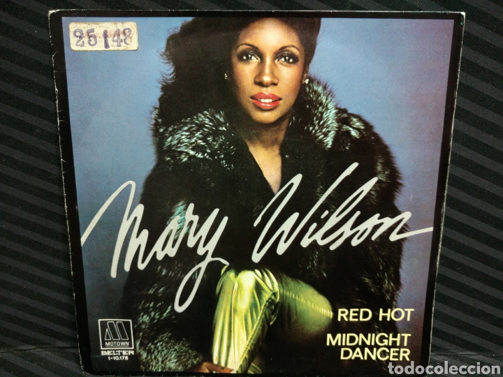 Discos de vinilo: Mary Wilson - Red Hot / Midnight Dancer (7&rdquo;, Single) - Foto 1
