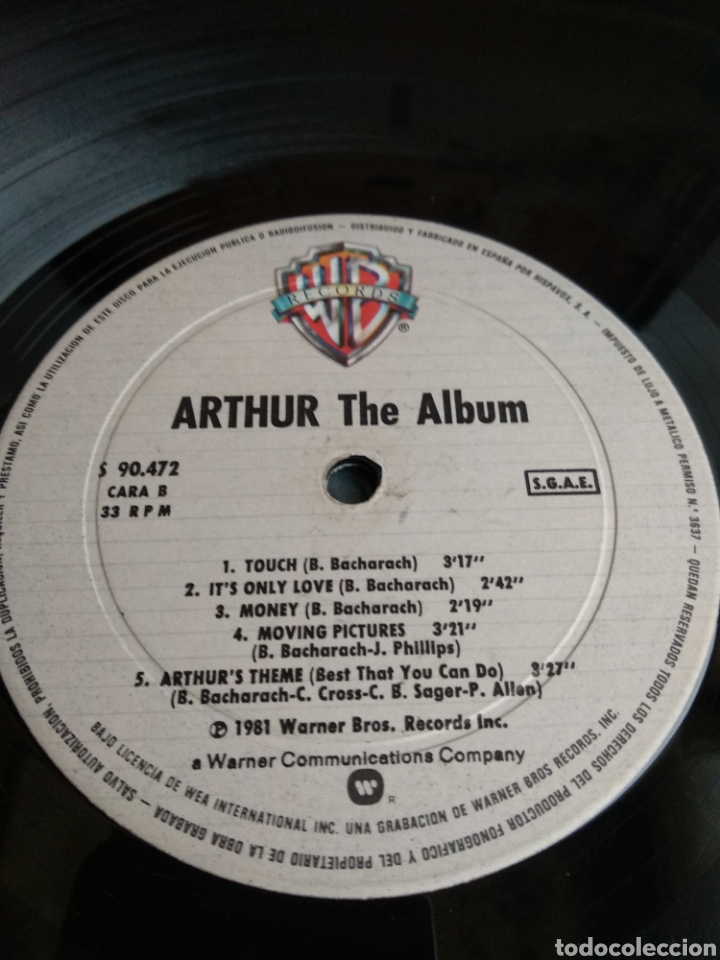 Discos de vinilo: *ARTHUR. SPAIN. WARNER. 1982. LX1.3 - Foto 3