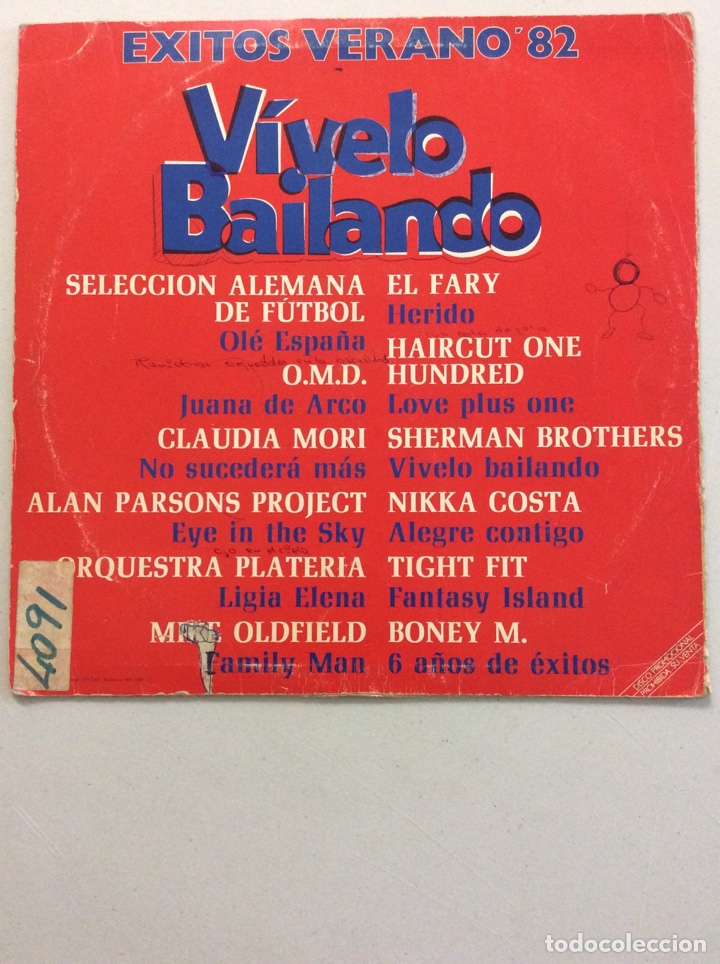 Discos de vinilo: &Eacute;xitos verano &lsquo;82. V&iacute;velo bailando. Ariola. - Foto 2
