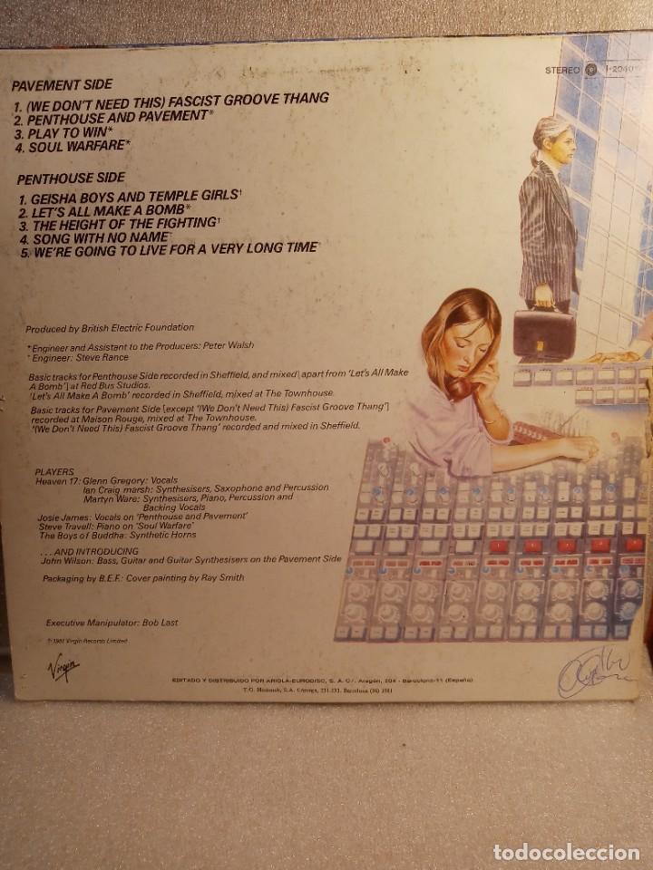 Discos de vinilo: HEAVEN 17 - PENTHOUSE AND PAVEMENT. - Foto 3