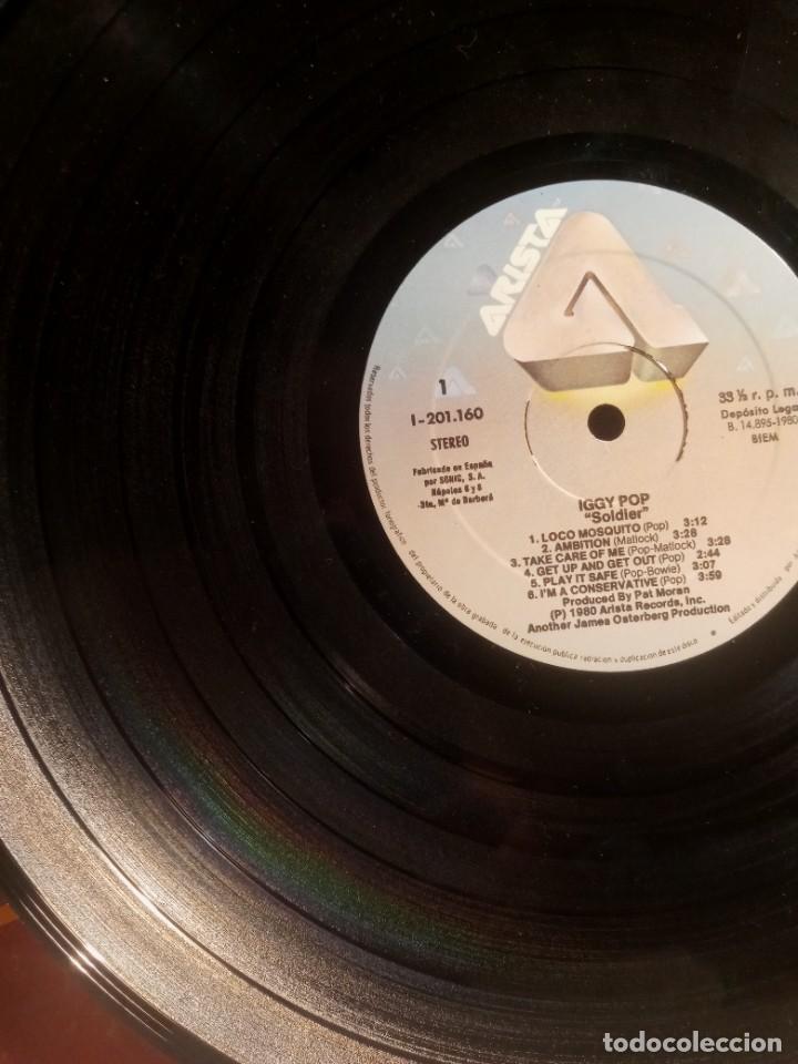Discos de vinilo: IGGY POP - SOLDIER. - Foto 3
