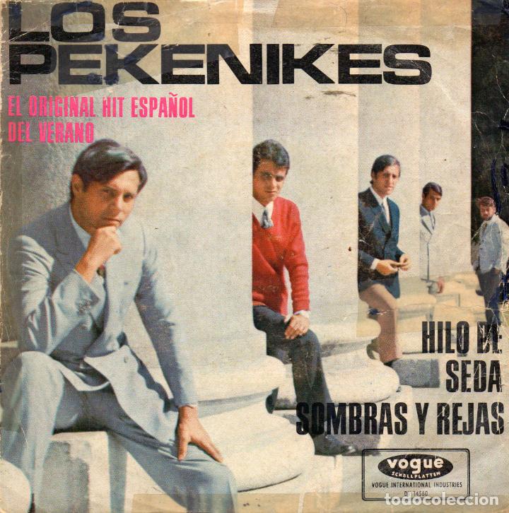 Discos de vinilo: LOS PEKENIKES - HILO DE SEDA - SINGLE - 1966 - Foto 1