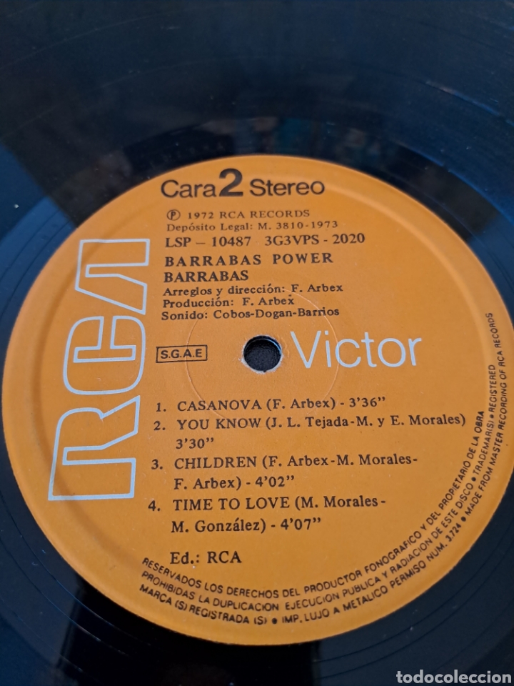 Discos de vinilo: *Barrabas&nbsp;&ndash;&nbsp;Power. C.4 - Foto 4