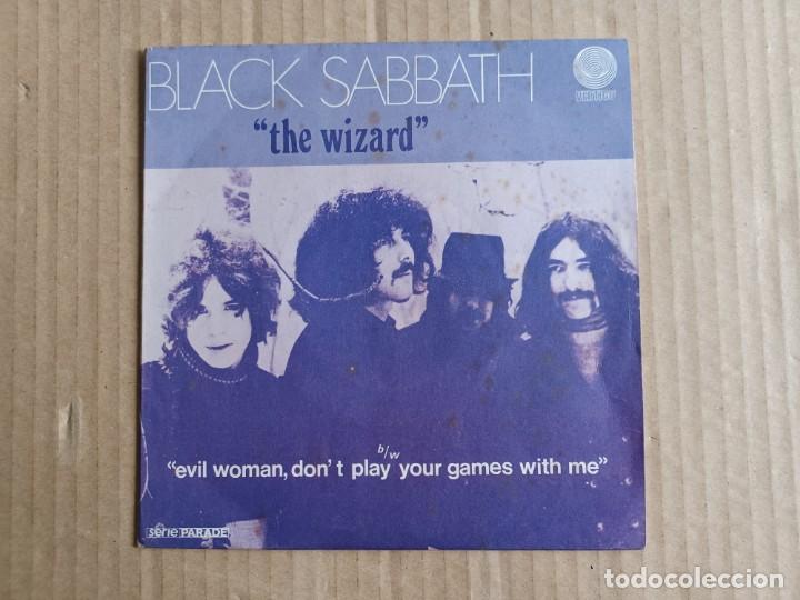 Discos de vinilo: BLACK SABBATH - THE WIZARD SINGLE 1970 EDICION FRANCIA - Foto 1