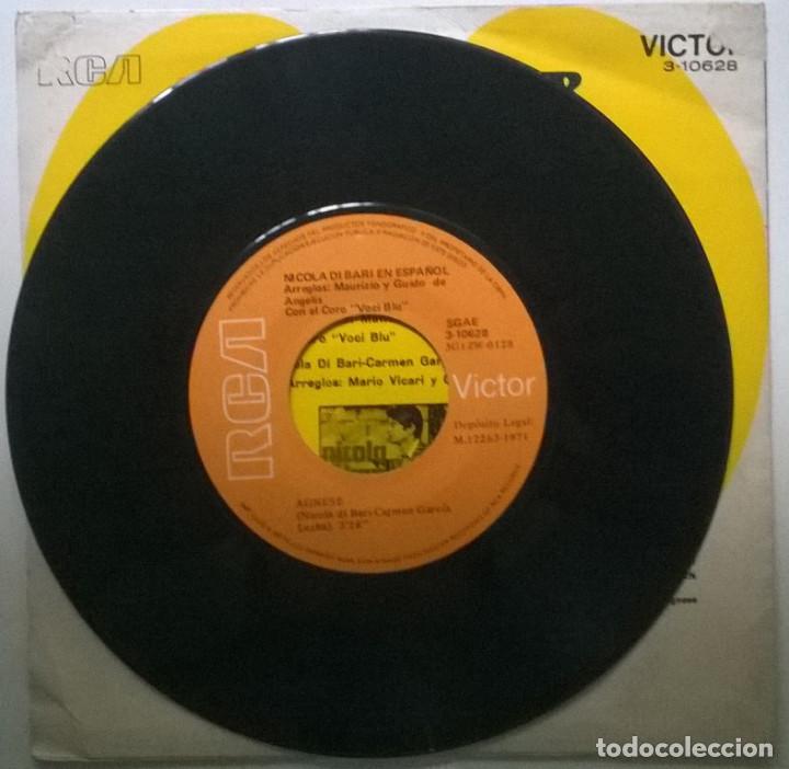 Discos de vinilo: Nicola Di Bari. Coraz&oacute;n gitano/ Agnese. RCA, Spain 1971 single - Foto 4