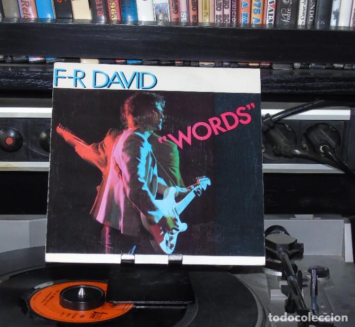 Discos de vinilo: F.R.DAVID -----WORDS & WHEN THE SUN GOES DOWN ----- DISCOTEQUE-----MINT M - Foto 2