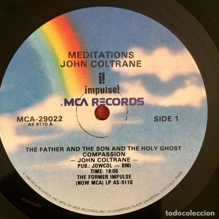Discos de vinilo: JOHN COLTRANE : MEDITATIONS [IMPULSE! - USA 1980] LP/RE - Foto 3