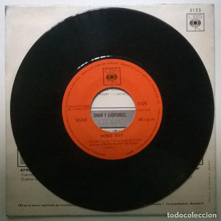 Discos de vinilo: Doris Day. Qu&eacute; ser&aacute; ser&aacute;/ Pilow talk. CBS, Spain 1970 single - Foto 3
