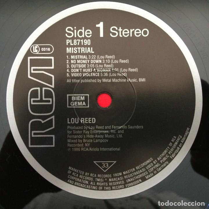 Discos de vinilo: Lou Reed &lrm;&ndash; Mistrial , Germany 1986 RCA - Foto 5