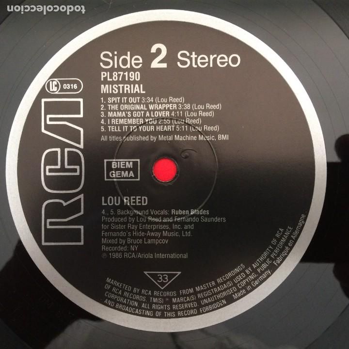 Discos de vinilo: Lou Reed &lrm;&ndash; Mistrial , Germany 1986 RCA - Foto 6
