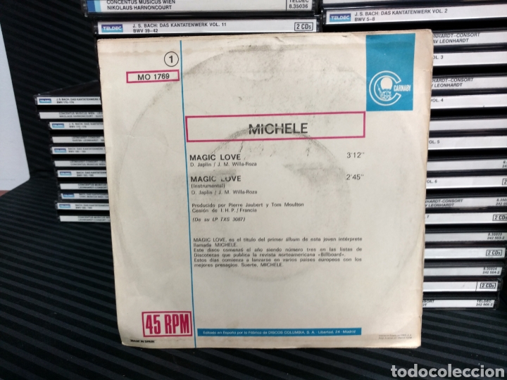 Discos de vinilo: Michele - Magic Love (7&rdquo;, Promo) - Foto 2