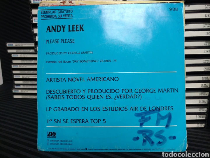 Discos de vinilo: Andy Leek - Please Please (7&rdquo;, Single, Promo) - Foto 2